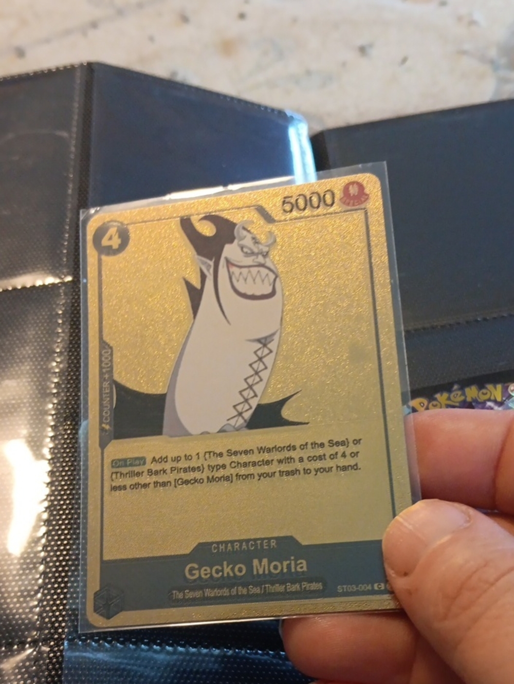 Onepiece Gecko Moria Character Card - Gold